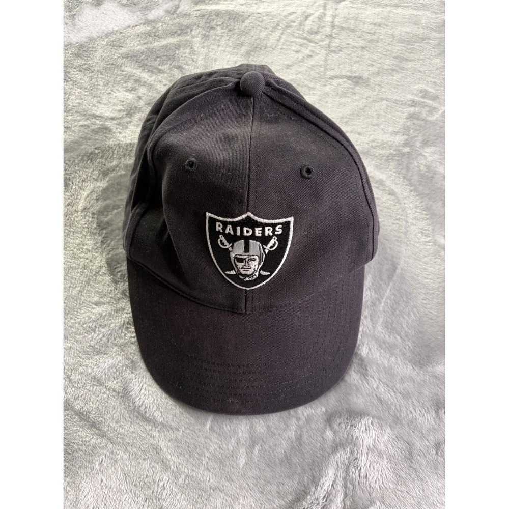 NFL Team Apparel Las Vegas Raiders Unisex Hat One Size Black Cotton